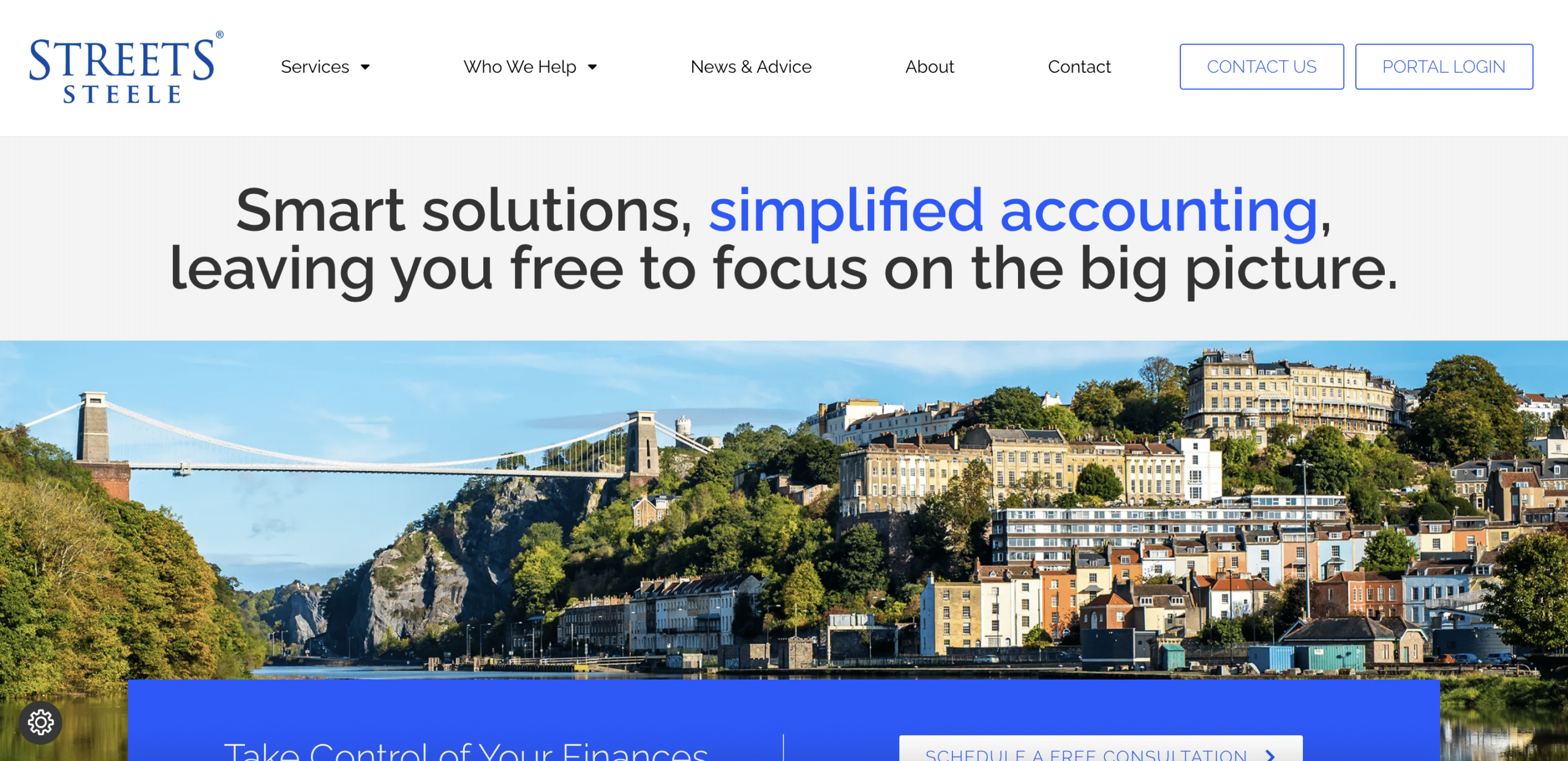 Steele Financial website homepage