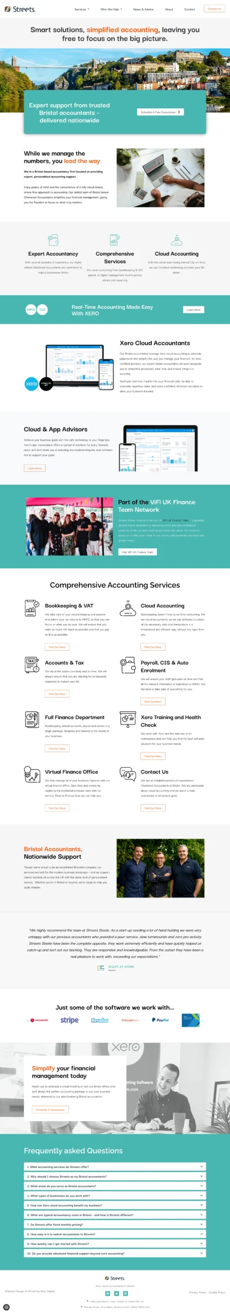 Steele Financial website homepage